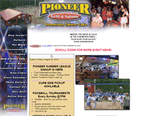 Tablet Screenshot of pioneergrillandsaloon.com